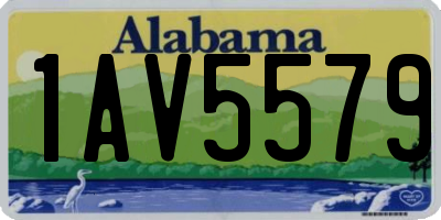 AL license plate 1AV5579