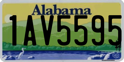 AL license plate 1AV5595