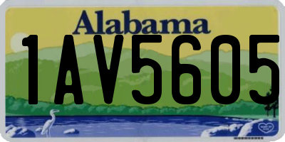 AL license plate 1AV5605