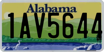 AL license plate 1AV5644