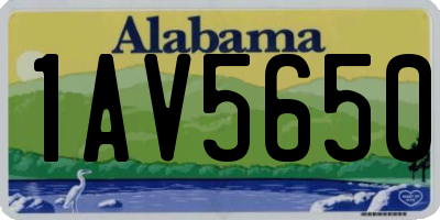 AL license plate 1AV5650