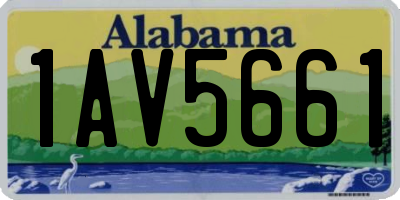 AL license plate 1AV5661