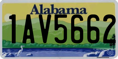 AL license plate 1AV5662