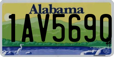 AL license plate 1AV5690