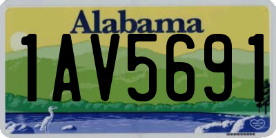 AL license plate 1AV5691