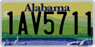 AL license plate 1AV5711