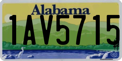 AL license plate 1AV5715