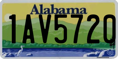 AL license plate 1AV5720