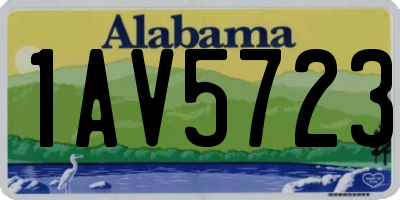 AL license plate 1AV5723