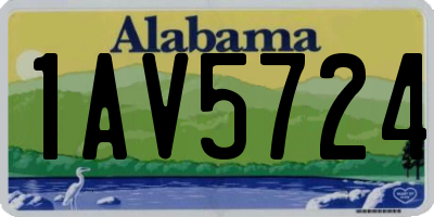 AL license plate 1AV5724