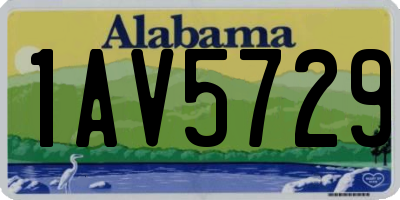 AL license plate 1AV5729