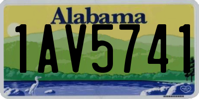 AL license plate 1AV5741