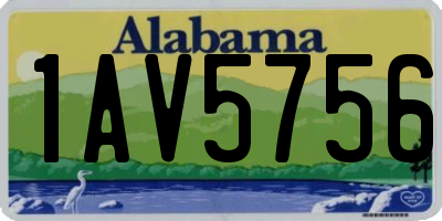 AL license plate 1AV5756