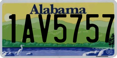 AL license plate 1AV5757