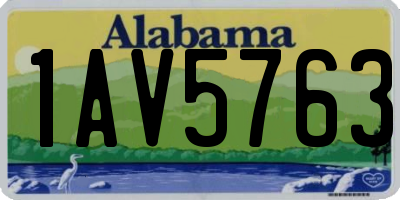 AL license plate 1AV5763