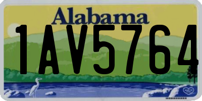 AL license plate 1AV5764