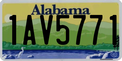 AL license plate 1AV5771
