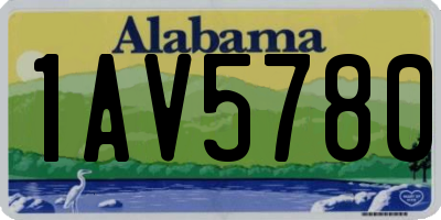 AL license plate 1AV5780