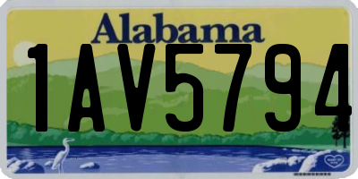 AL license plate 1AV5794