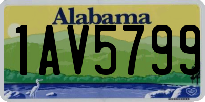 AL license plate 1AV5799