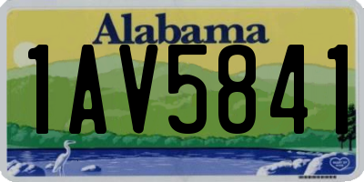 AL license plate 1AV5841