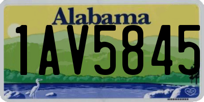 AL license plate 1AV5845