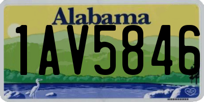 AL license plate 1AV5846