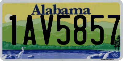 AL license plate 1AV5857
