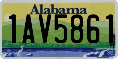 AL license plate 1AV5861
