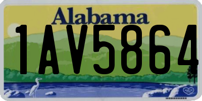 AL license plate 1AV5864