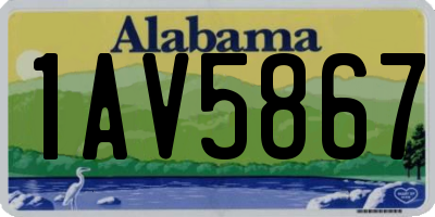 AL license plate 1AV5867