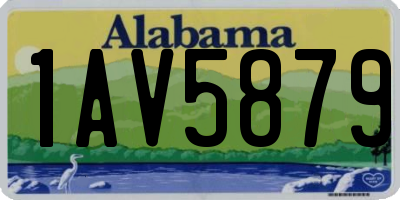 AL license plate 1AV5879