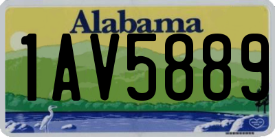 AL license plate 1AV5889