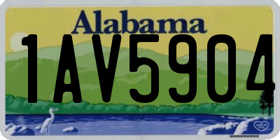 AL license plate 1AV5904