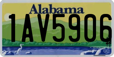 AL license plate 1AV5906