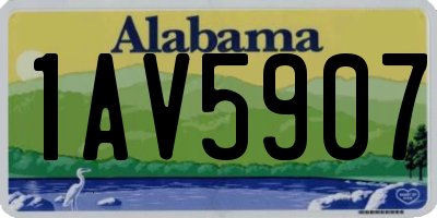 AL license plate 1AV5907