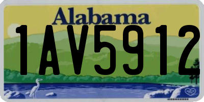 AL license plate 1AV5912
