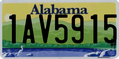AL license plate 1AV5915