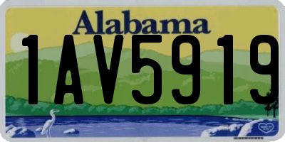 AL license plate 1AV5919