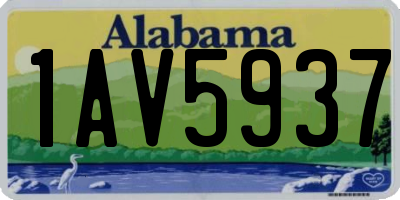 AL license plate 1AV5937