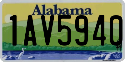 AL license plate 1AV5940