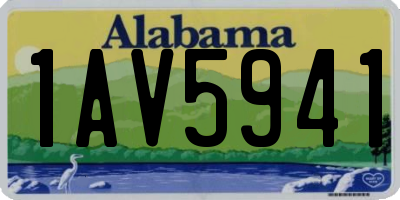 AL license plate 1AV5941