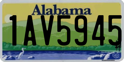 AL license plate 1AV5945