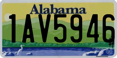 AL license plate 1AV5946