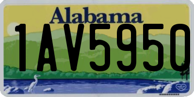 AL license plate 1AV5950
