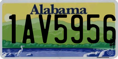 AL license plate 1AV5956