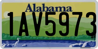 AL license plate 1AV5973