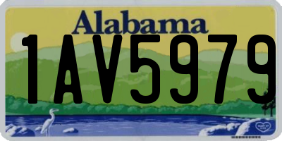 AL license plate 1AV5979