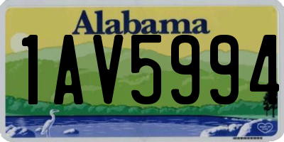 AL license plate 1AV5994