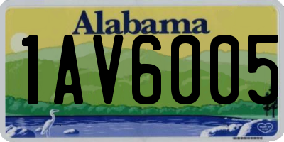 AL license plate 1AV6005